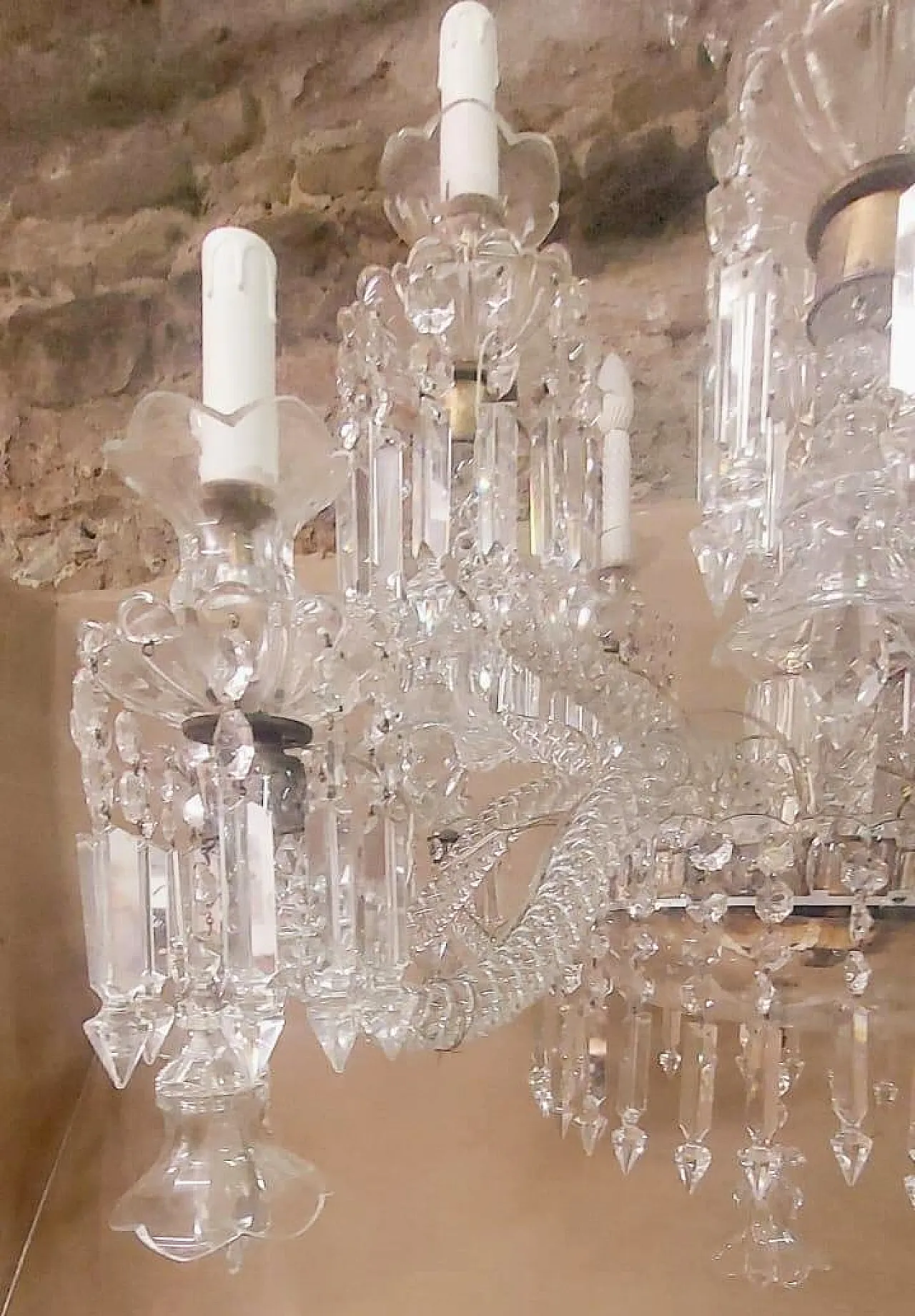 Fourteen-light crystal chandelier, early 20th century 6