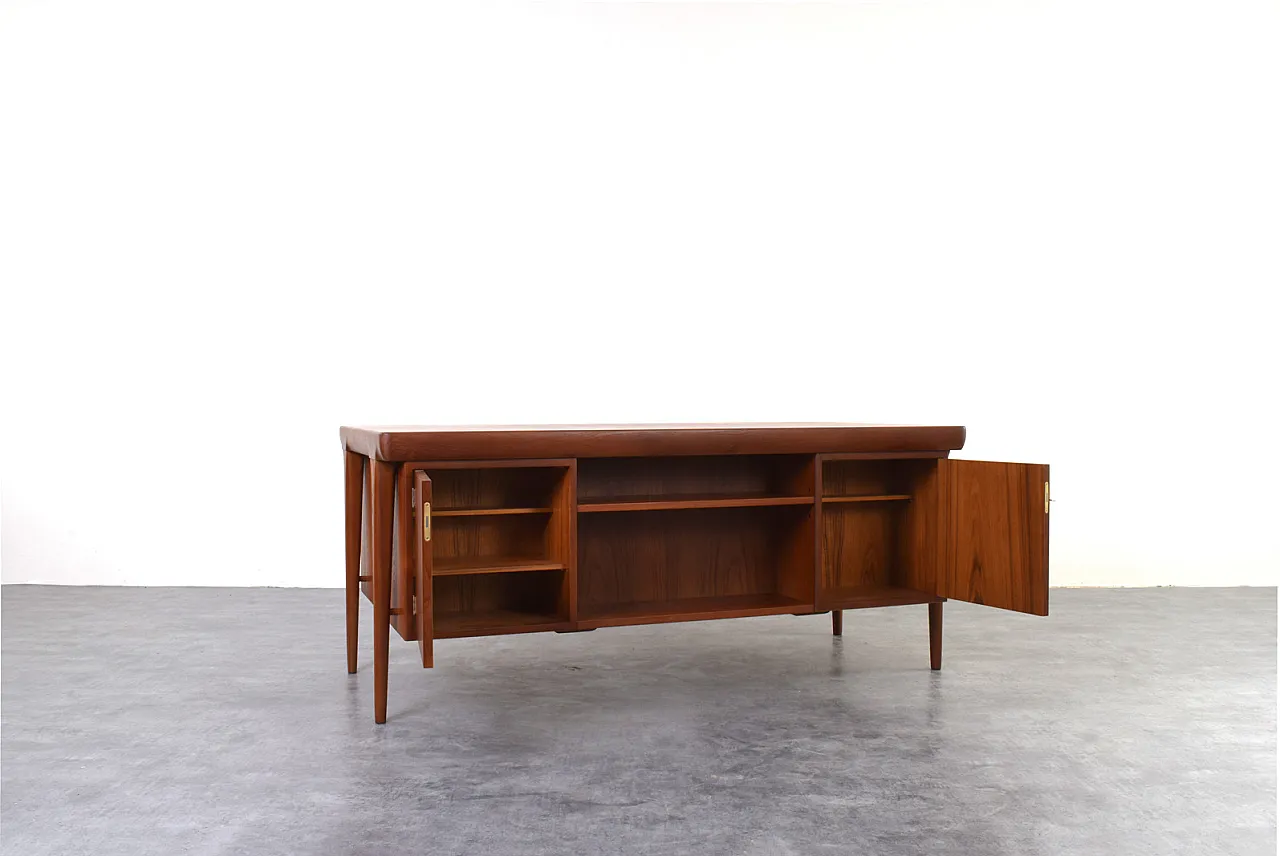 Danish Teak Freestanding Desk by Ib Kofod-Larsen for Faarup Møbelfabri 8