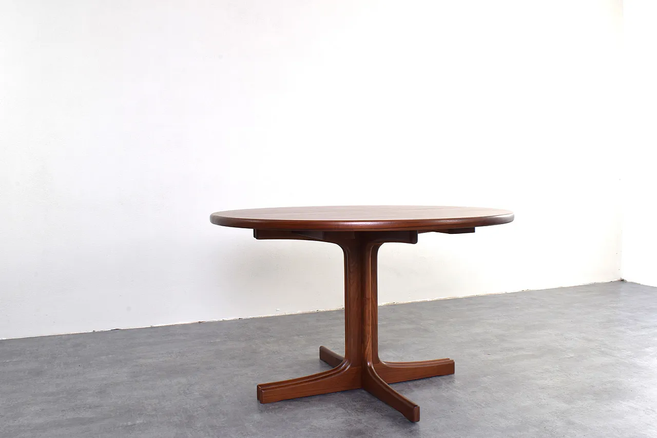 Tavolo da pranzo estesibile in teak danese, anni '60 3