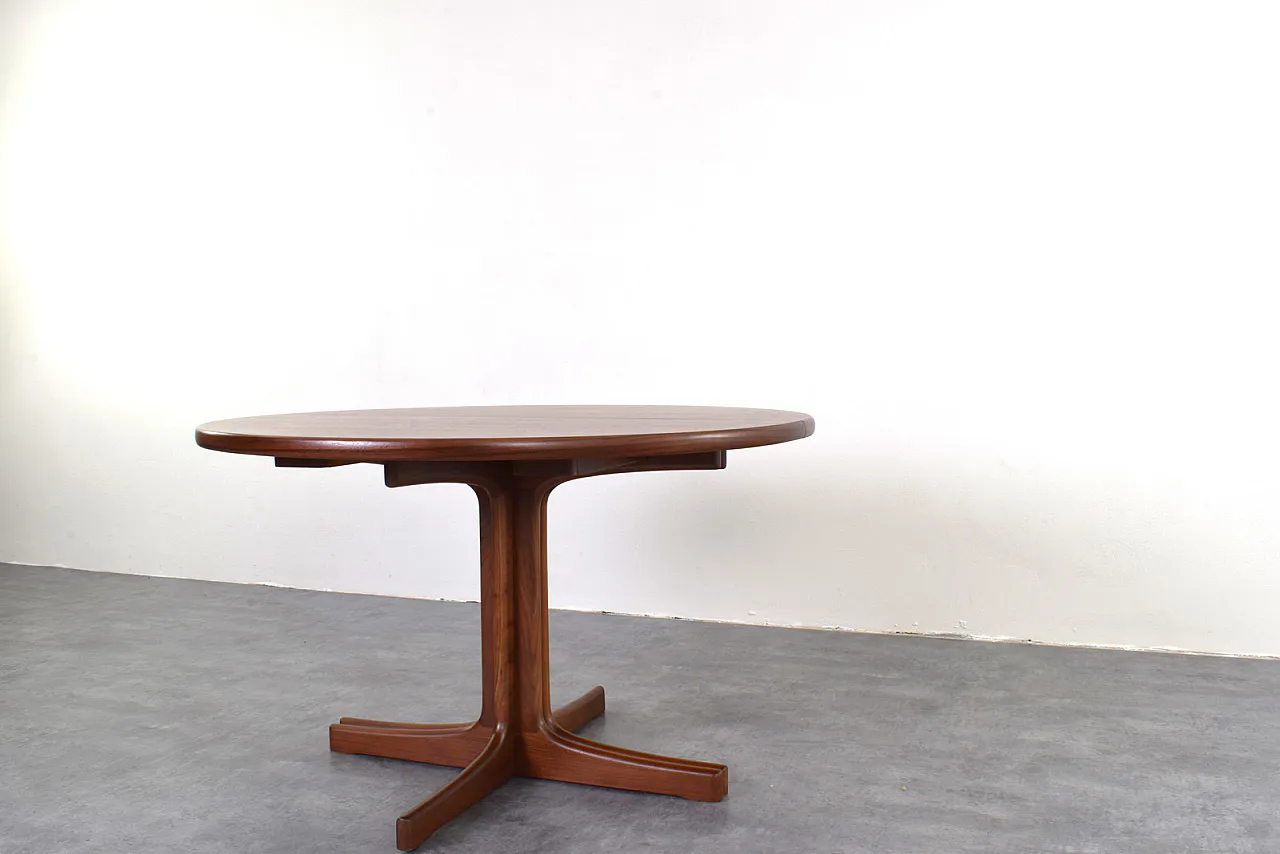 Tavolo da pranzo estesibile in teak danese, anni '60 4