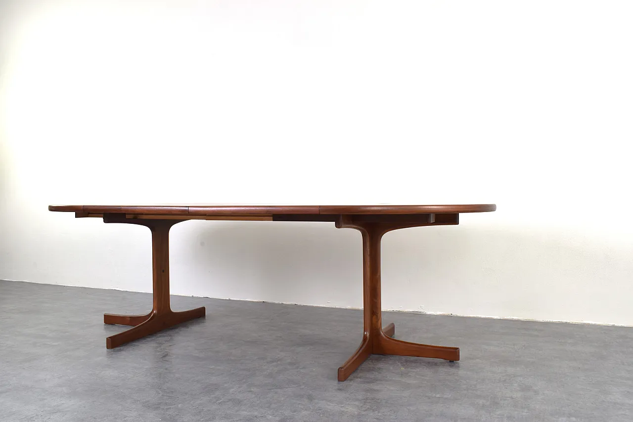 Tavolo da pranzo estesibile in teak danese, anni '60 8