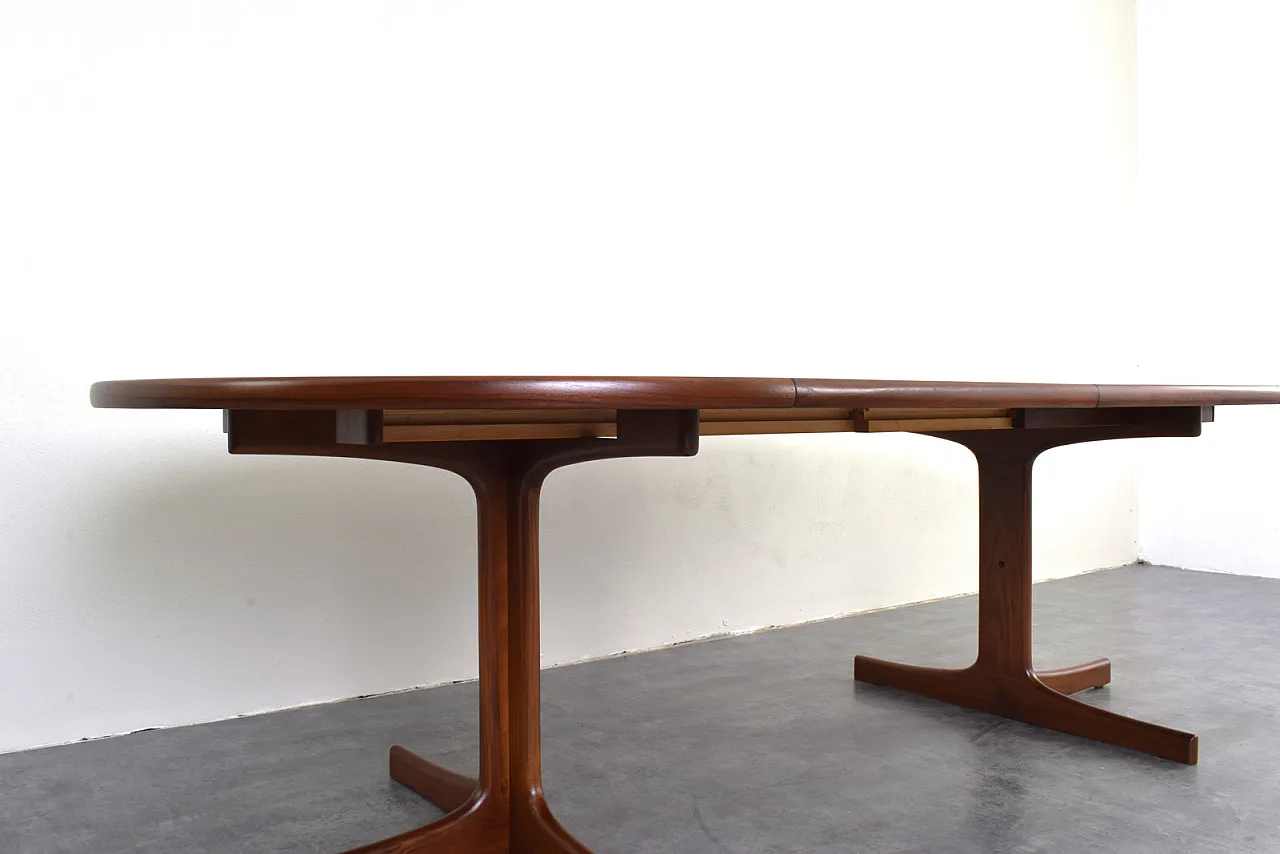 Tavolo da pranzo estesibile in teak danese, anni '60 9