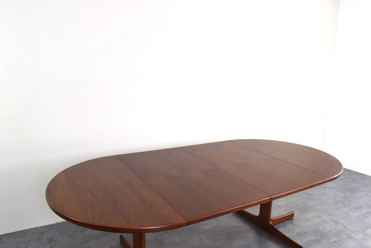 Tavolo da pranzo estesibile in teak danese, anni '60 15