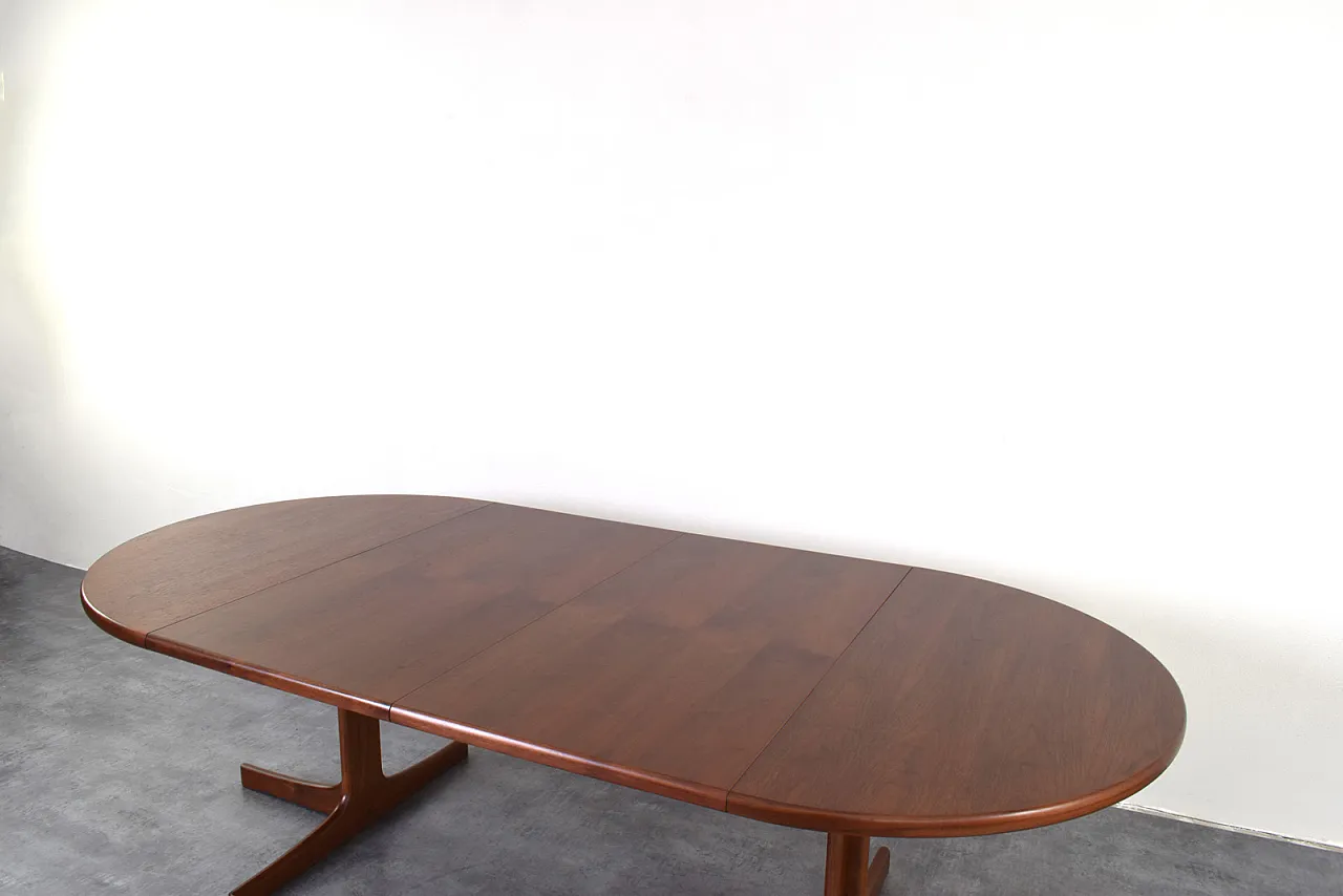 Tavolo da pranzo estesibile in teak danese, anni '60 16