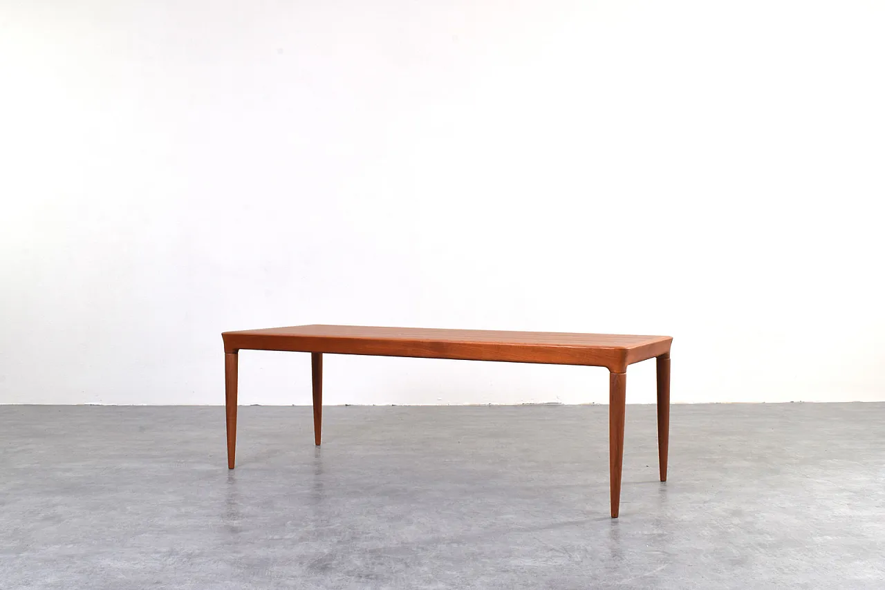 Danish Teak Coffee Table by Johannes Andersen for CFC Silkeborg, 50s 2