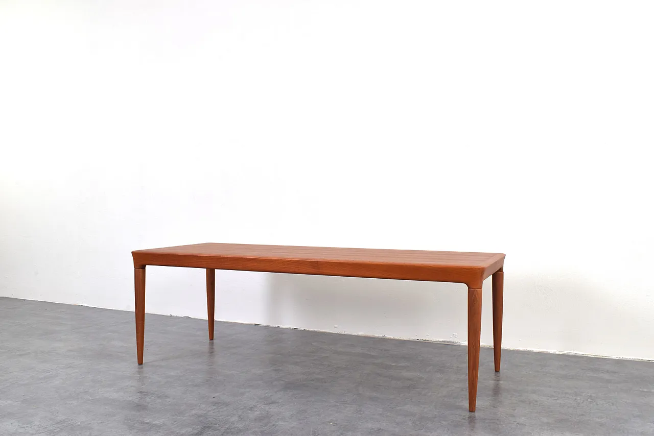 Danish Teak Coffee Table by Johannes Andersen for CFC Silkeborg, 50s 6