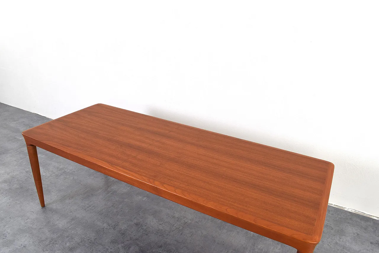 Danish Teak Coffee Table by Johannes Andersen for CFC Silkeborg, 50s 8
