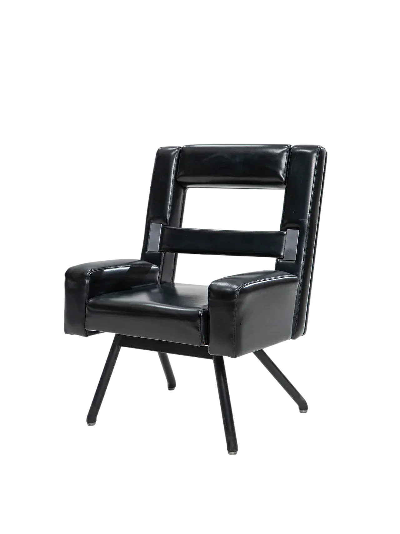 Leatherette armchair, 1980s 13