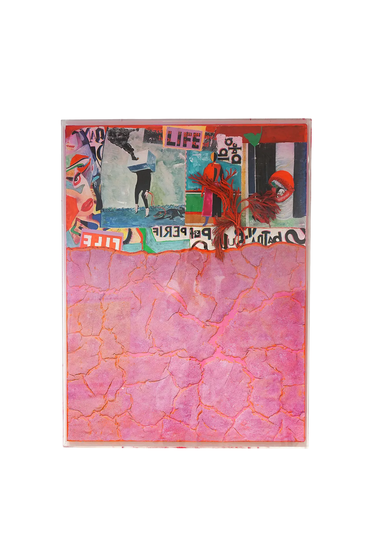 Mixed Media Collage by Guido Coletti Plexi, 80s 4