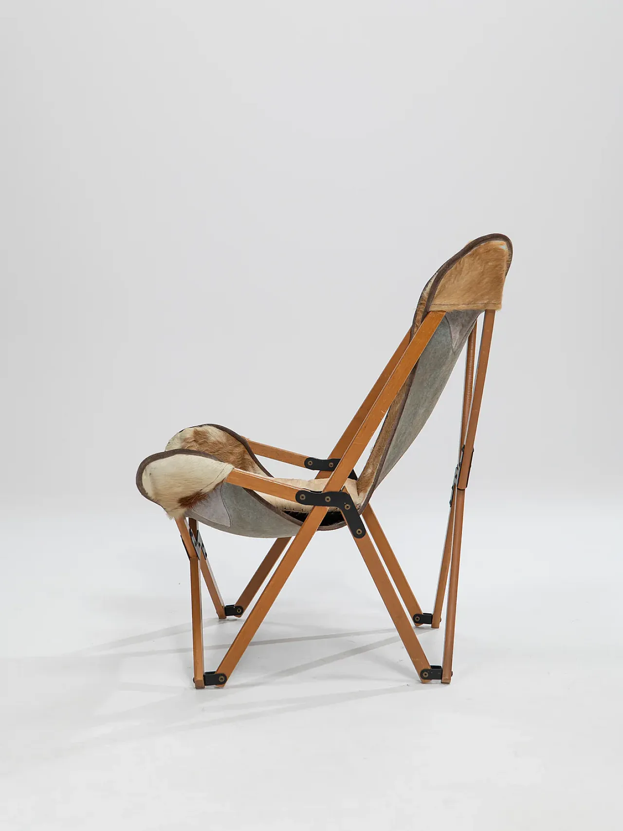 Tripolina foldable chair by Vittoriano Viganò for Citterio SpA, 1930s 3
