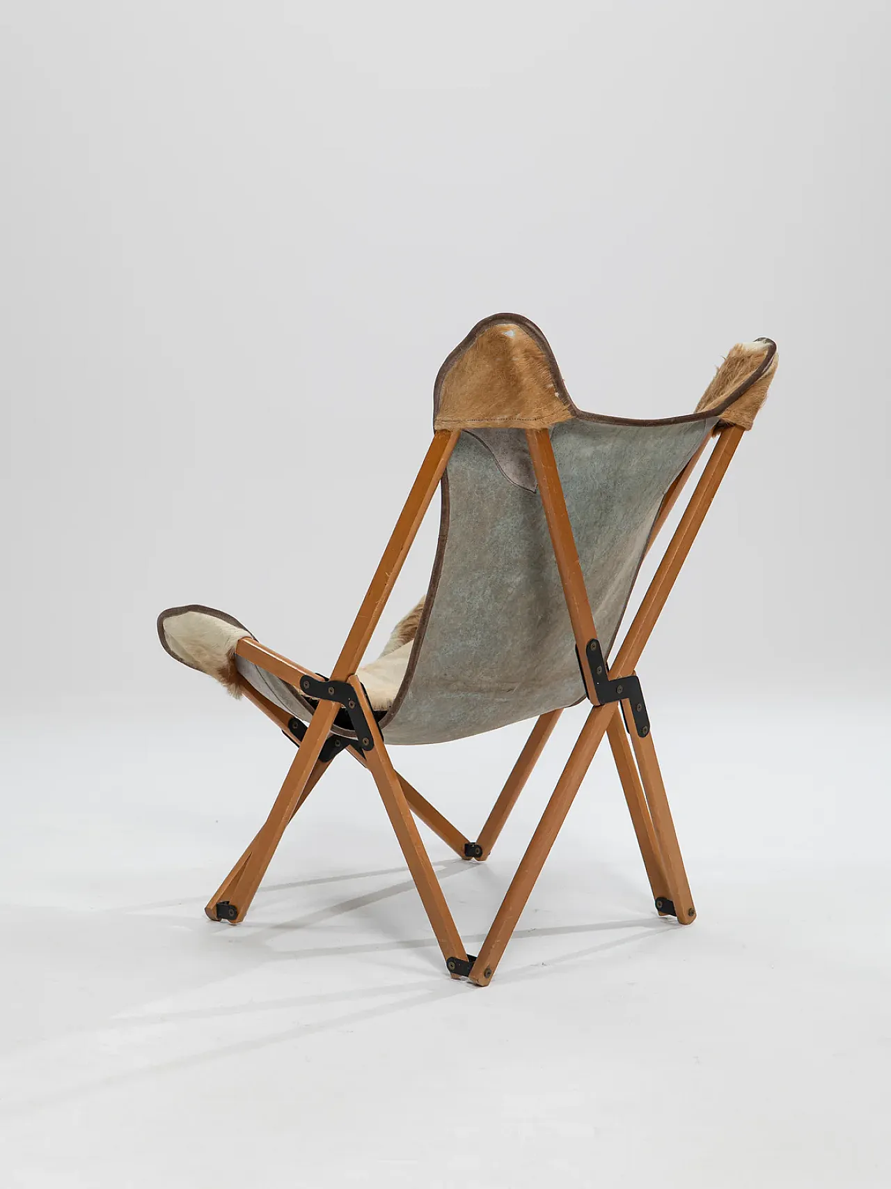 Tripolina foldable chair by Vittoriano Viganò for Citterio SpA, 1930s 4