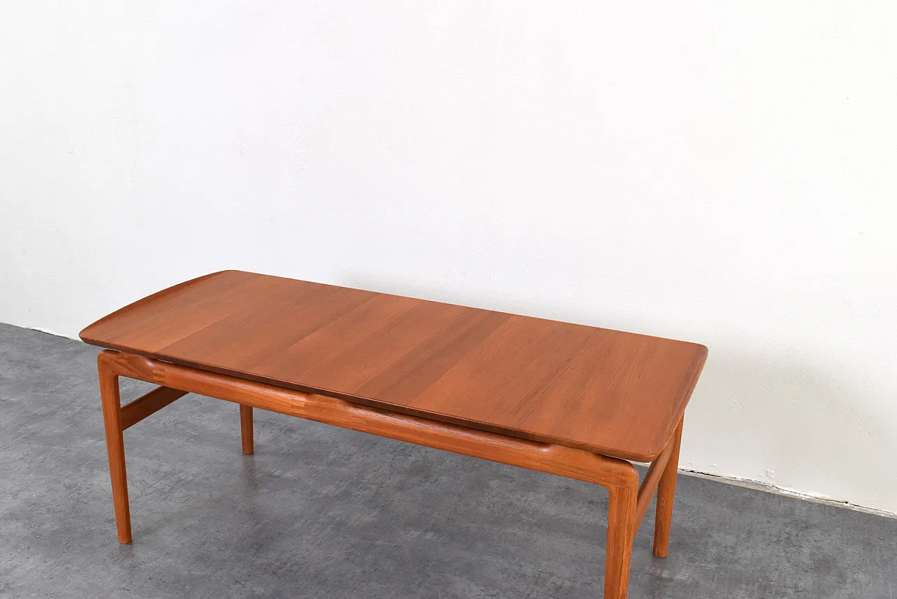 Teak 640 Coffee Table by Peter Hvidt & Orla Mølgaard-Nielsen, 60s 10