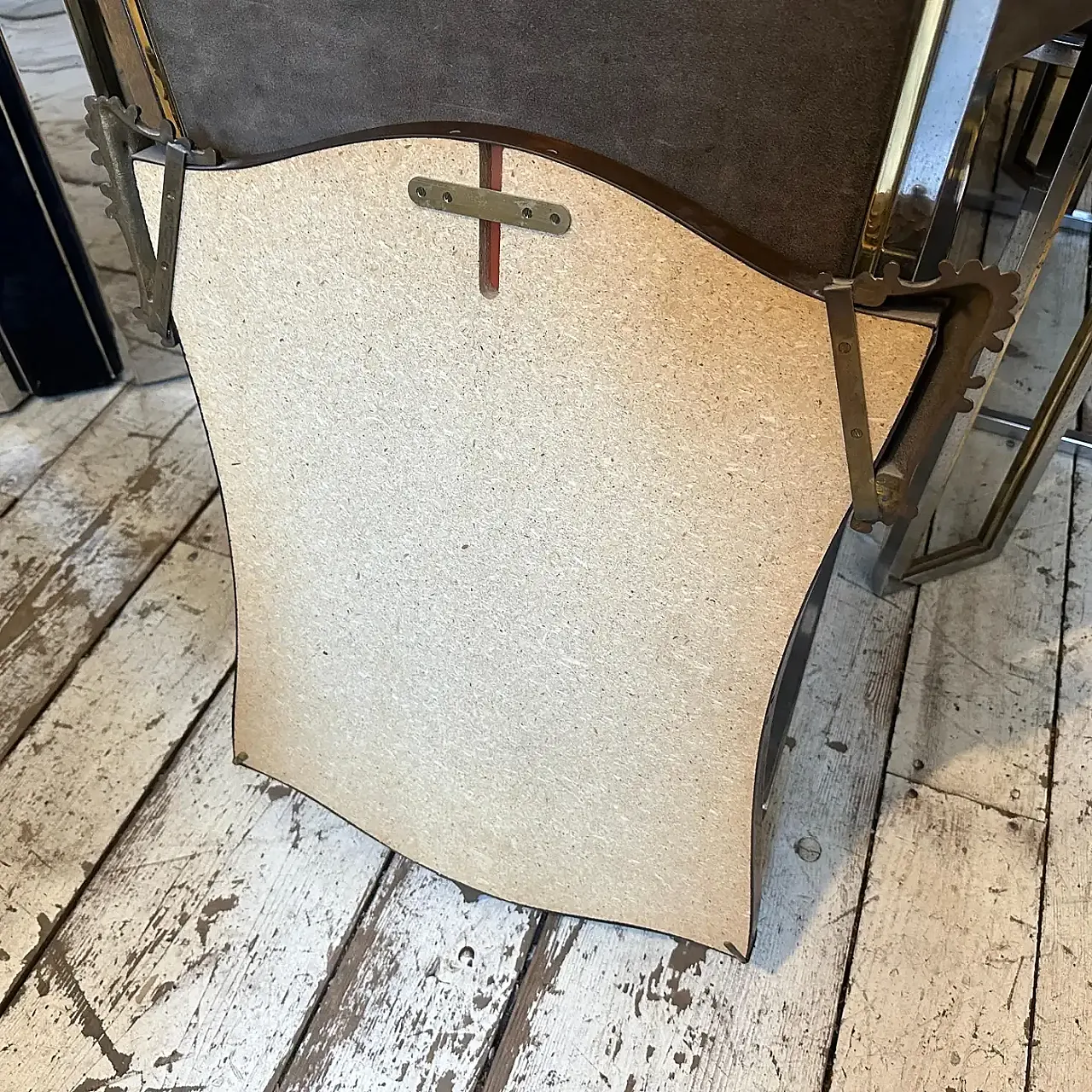 Specchio da parete in ottone di Gio Ponti, anni '50 4