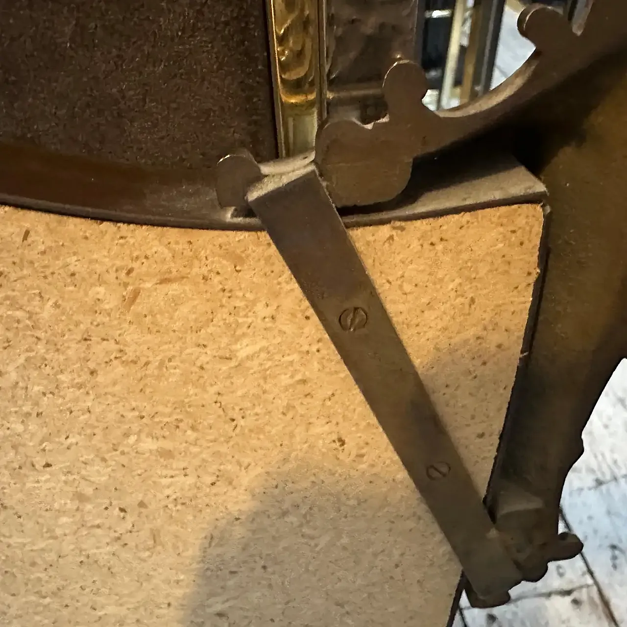 Specchio da parete in ottone di Gio Ponti, anni '50 5