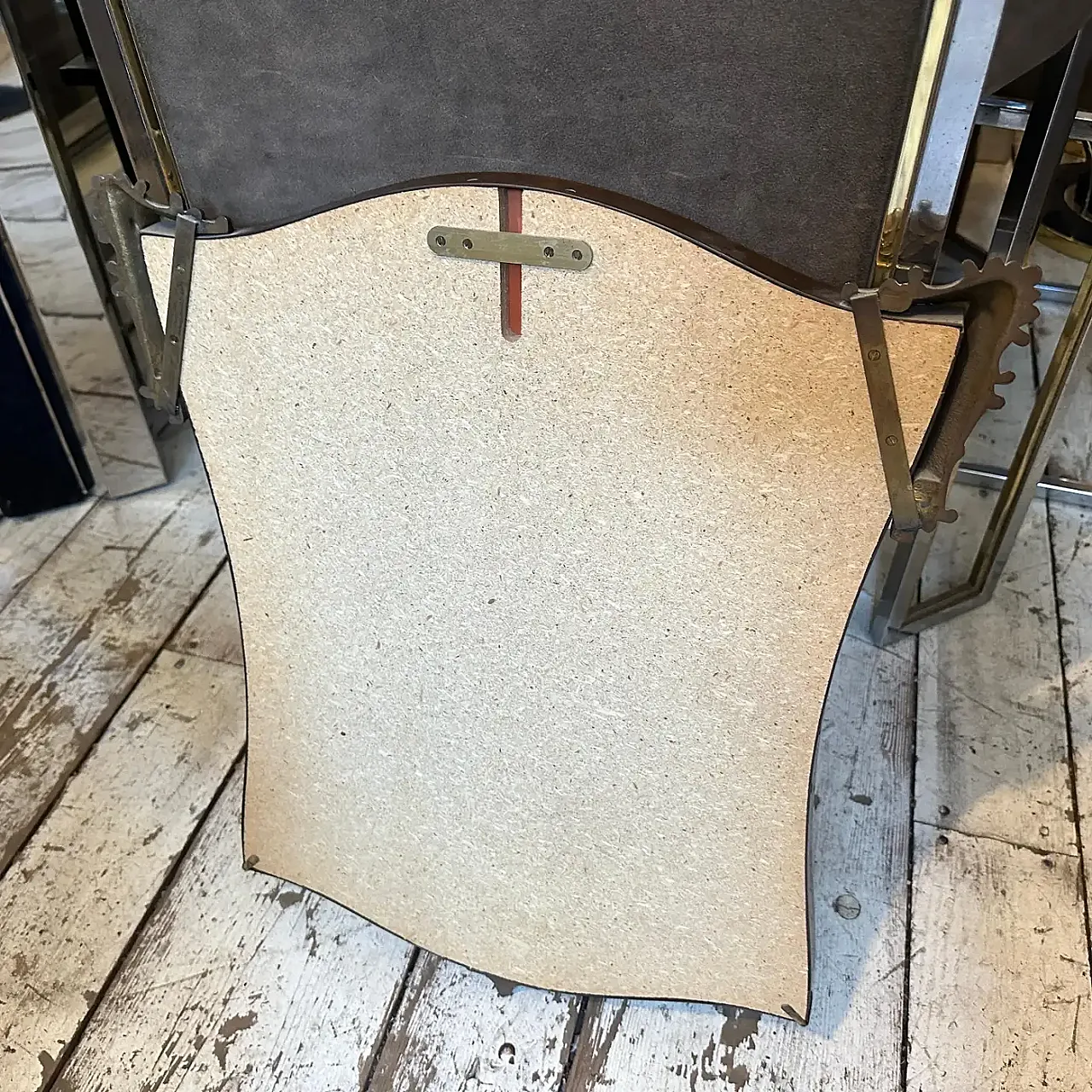 Specchio da parete in ottone di Gio Ponti, anni '50 7