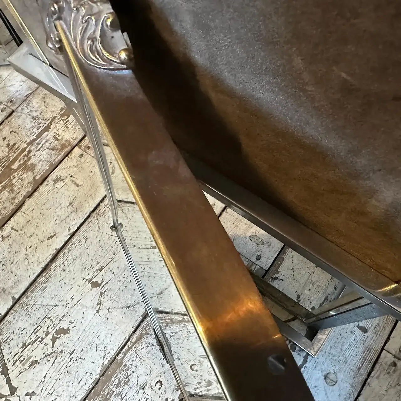 Specchio da parete in ottone di Gio Ponti, anni '50 8