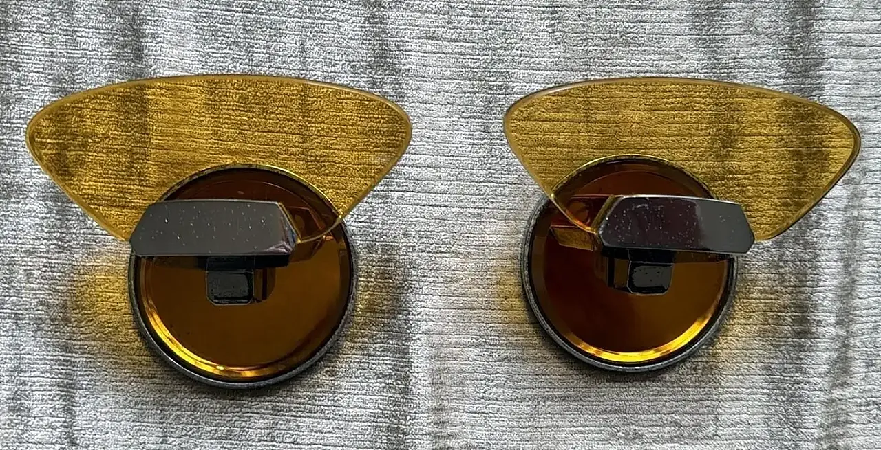 Coppia di ganci da parete di Veca per Fontana Arte, anni '70 4