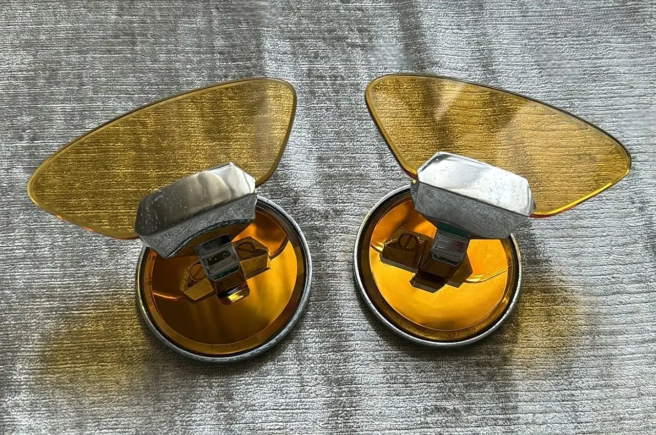 Coppia di ganci da parete di Veca per Fontana Arte, anni '70 8