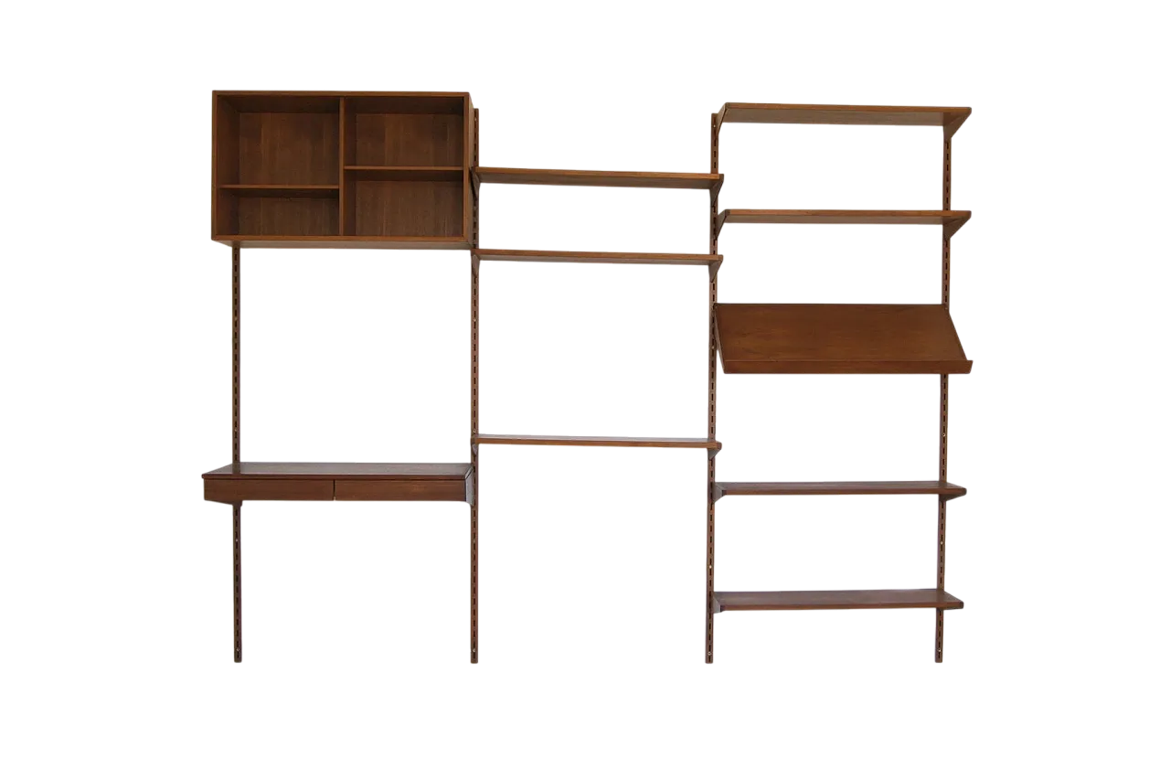 Mensole e scrivania di Kai Kristiansen per FM Mobler, anni '60 19