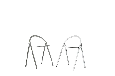 Pair of folding chairs by Giorgio Cattelan for Cidue, 1970s