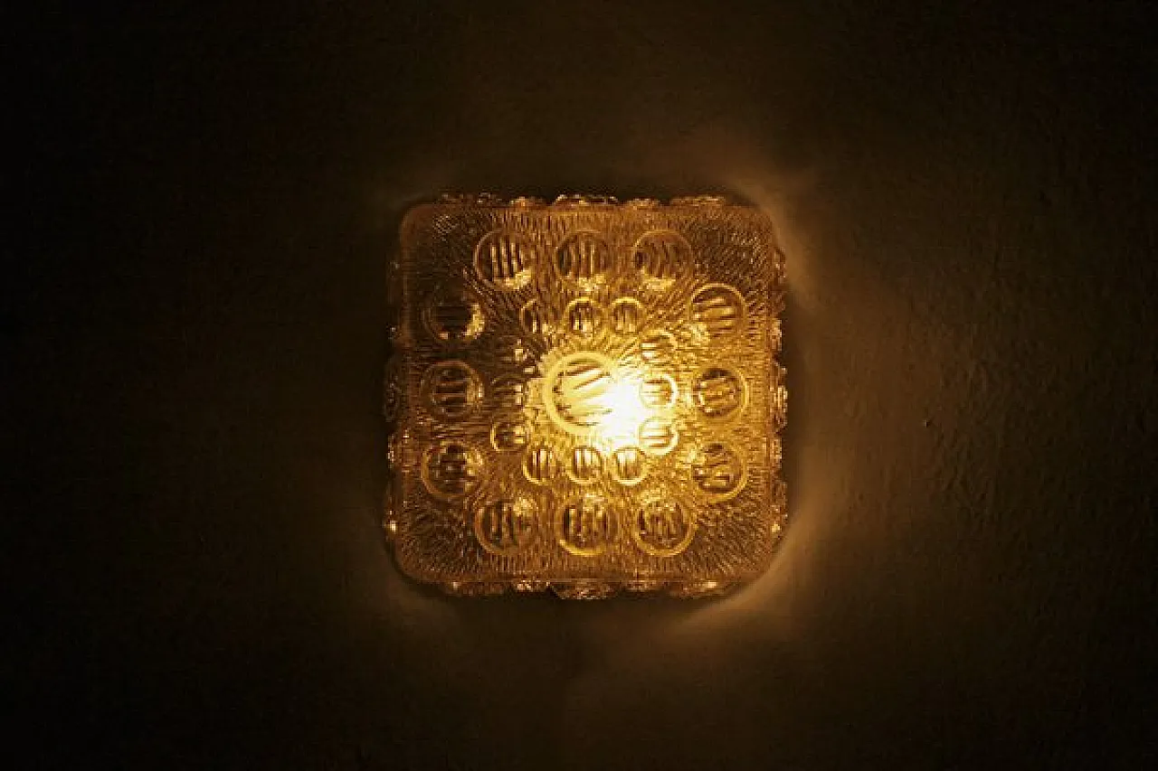 Applique Mid-Century in vetro, anni '60 4