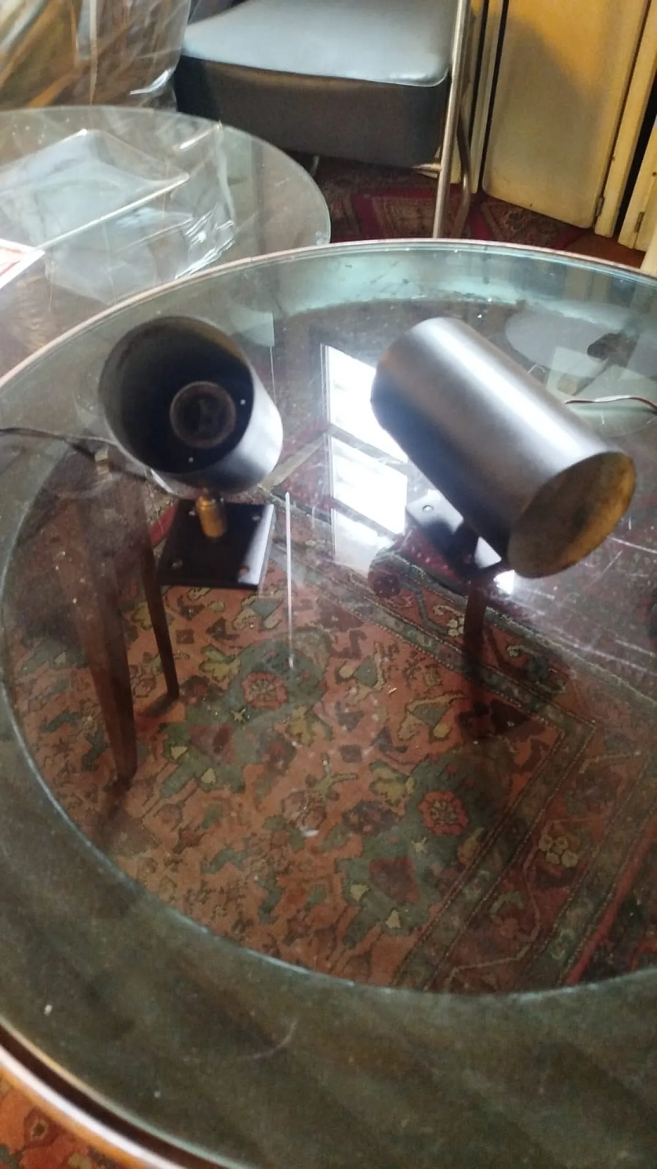 Pair of adjustable spotlights, Italy, 70s 5