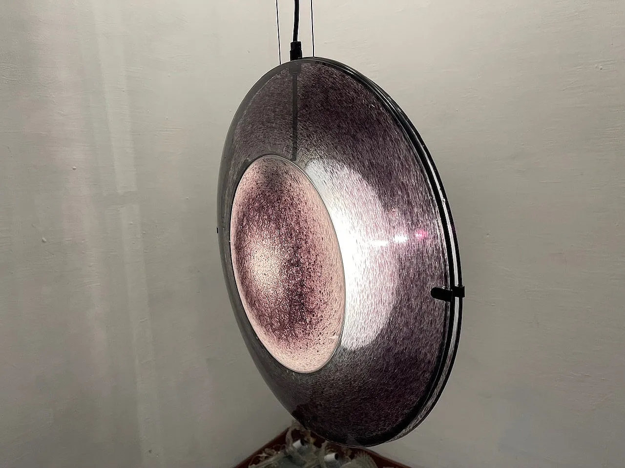 Coppia di lampadari in vetro di Murano di Arte Vetro, anni '80 7