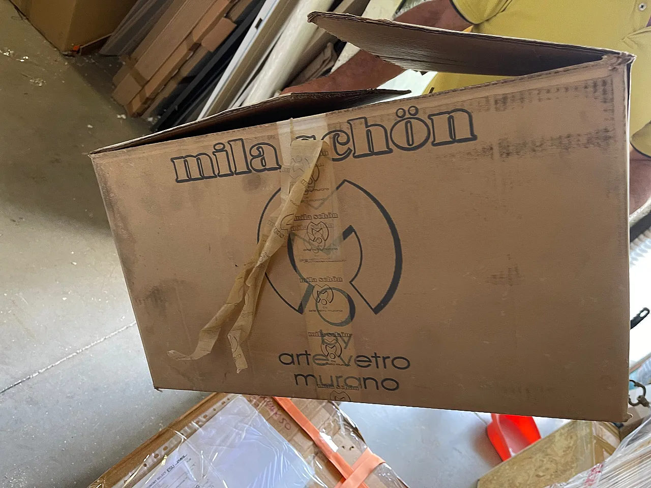 Coppia di lampadari in vetro di Murano di Arte Vetro, anni '80 12