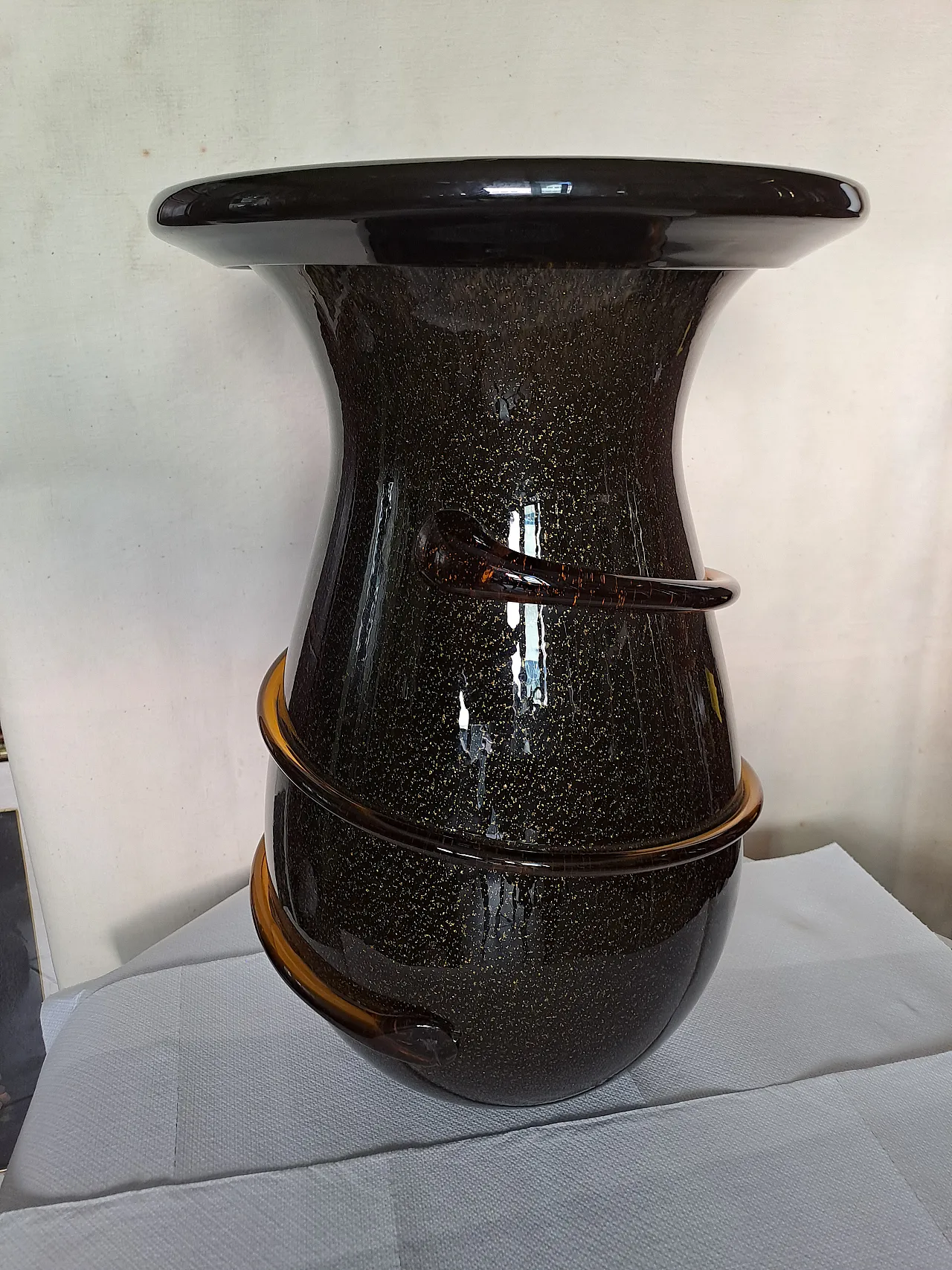 Murano vase black, 20th century 1