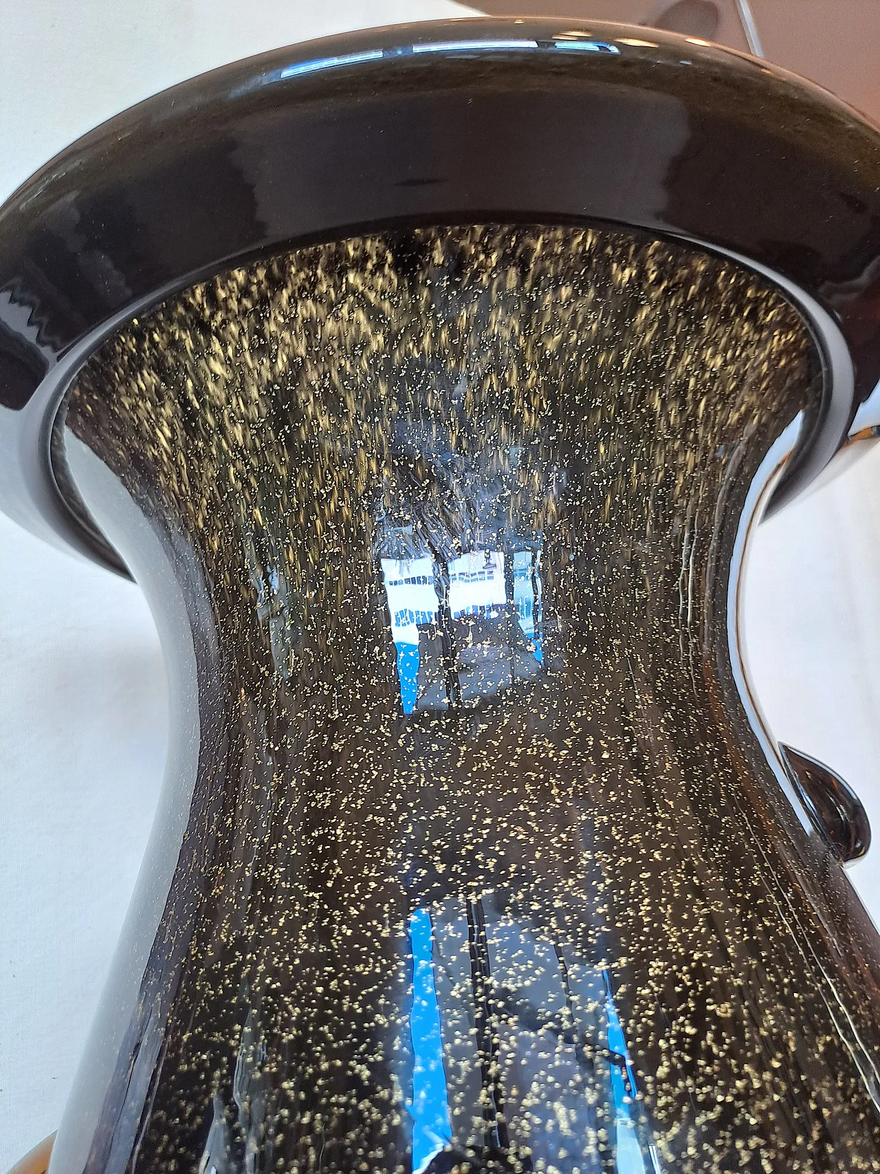 Murano vase black, 20th century 2