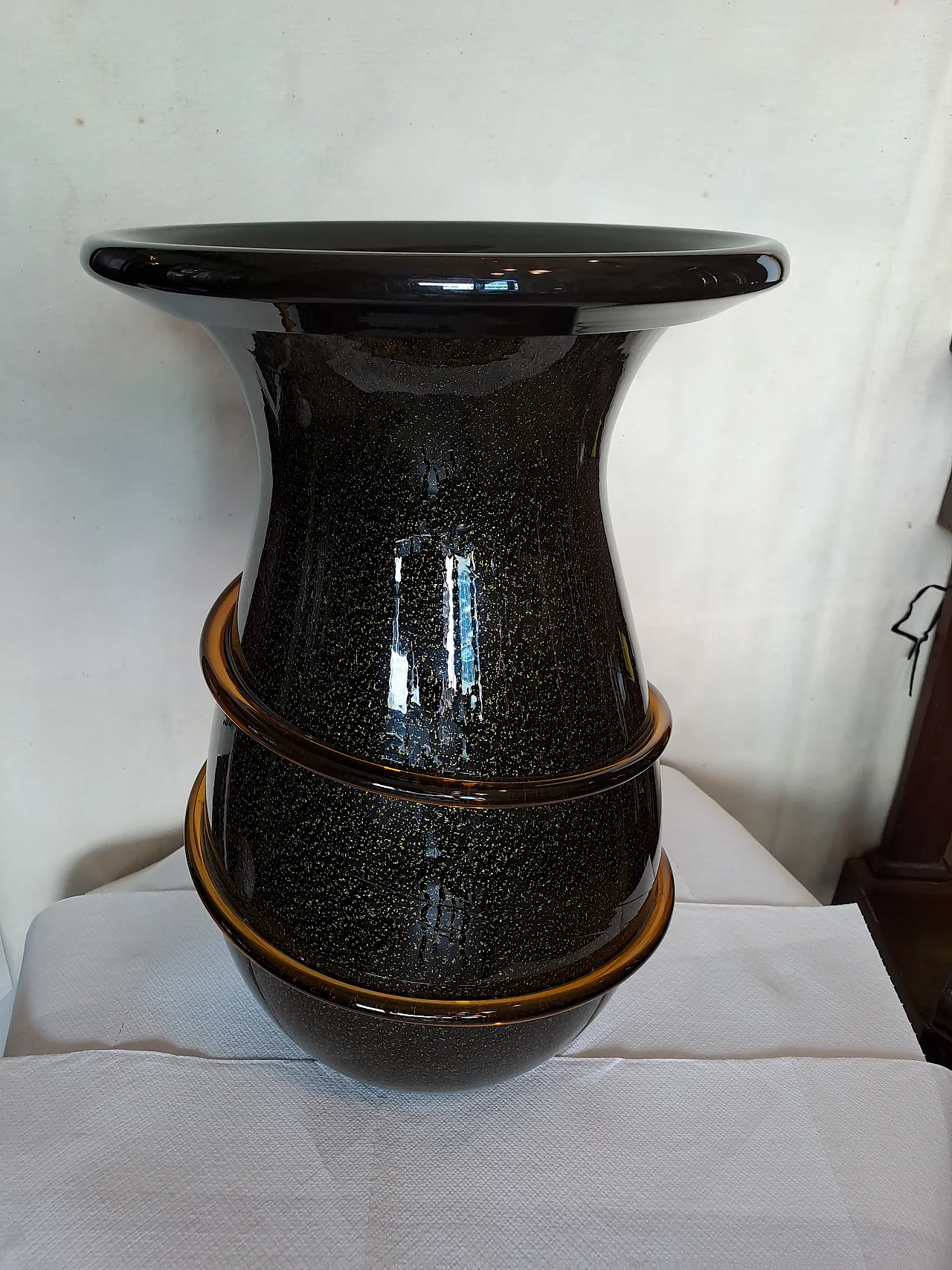 Murano vase black, 20th century 3