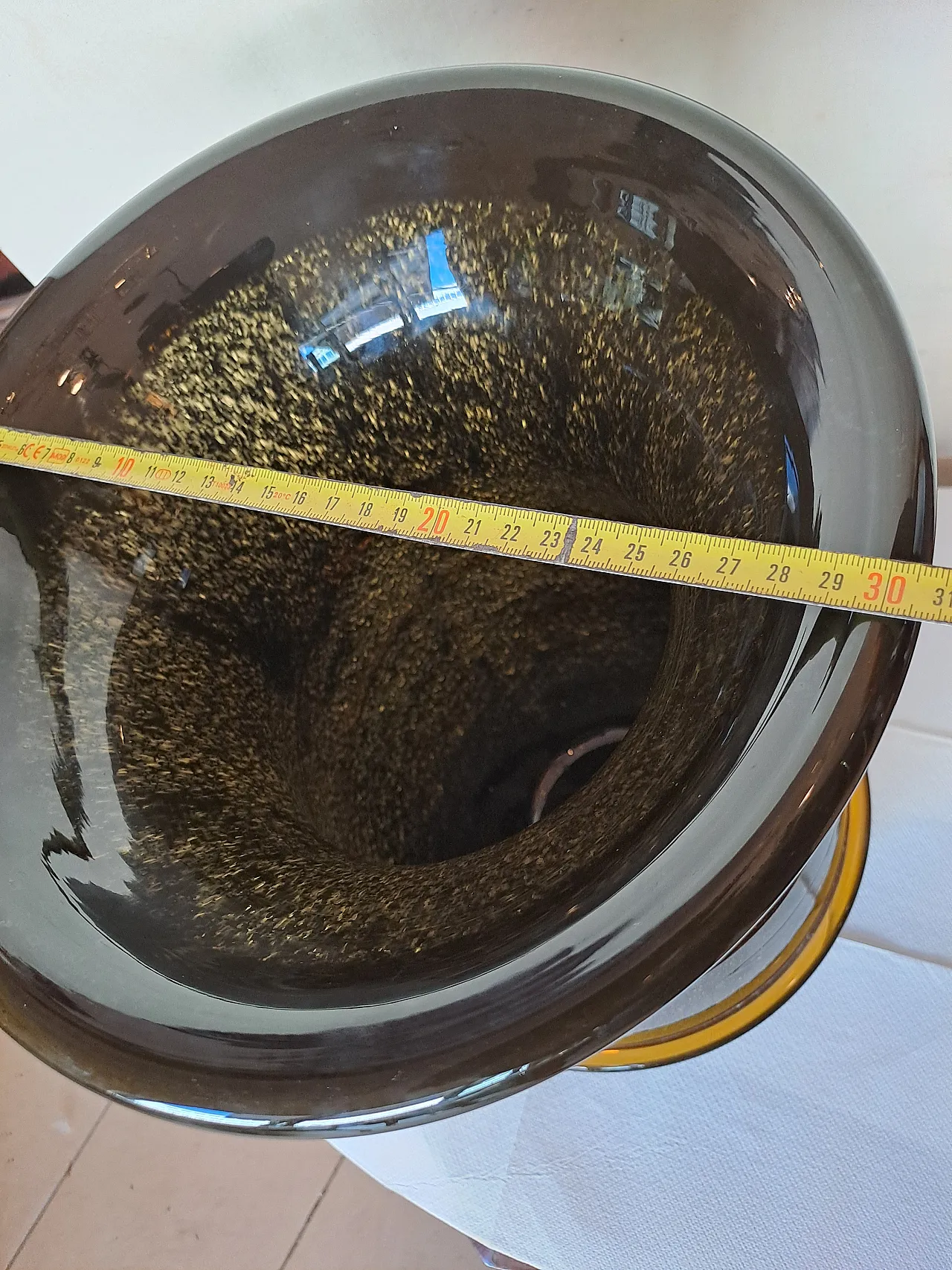 Murano vase black, 20th century 4