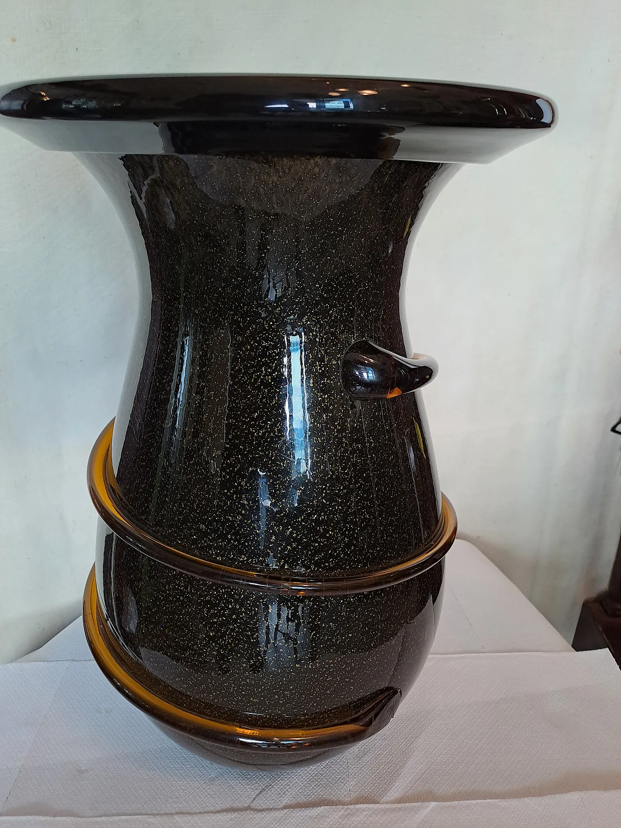 Murano vase black, 20th century 6