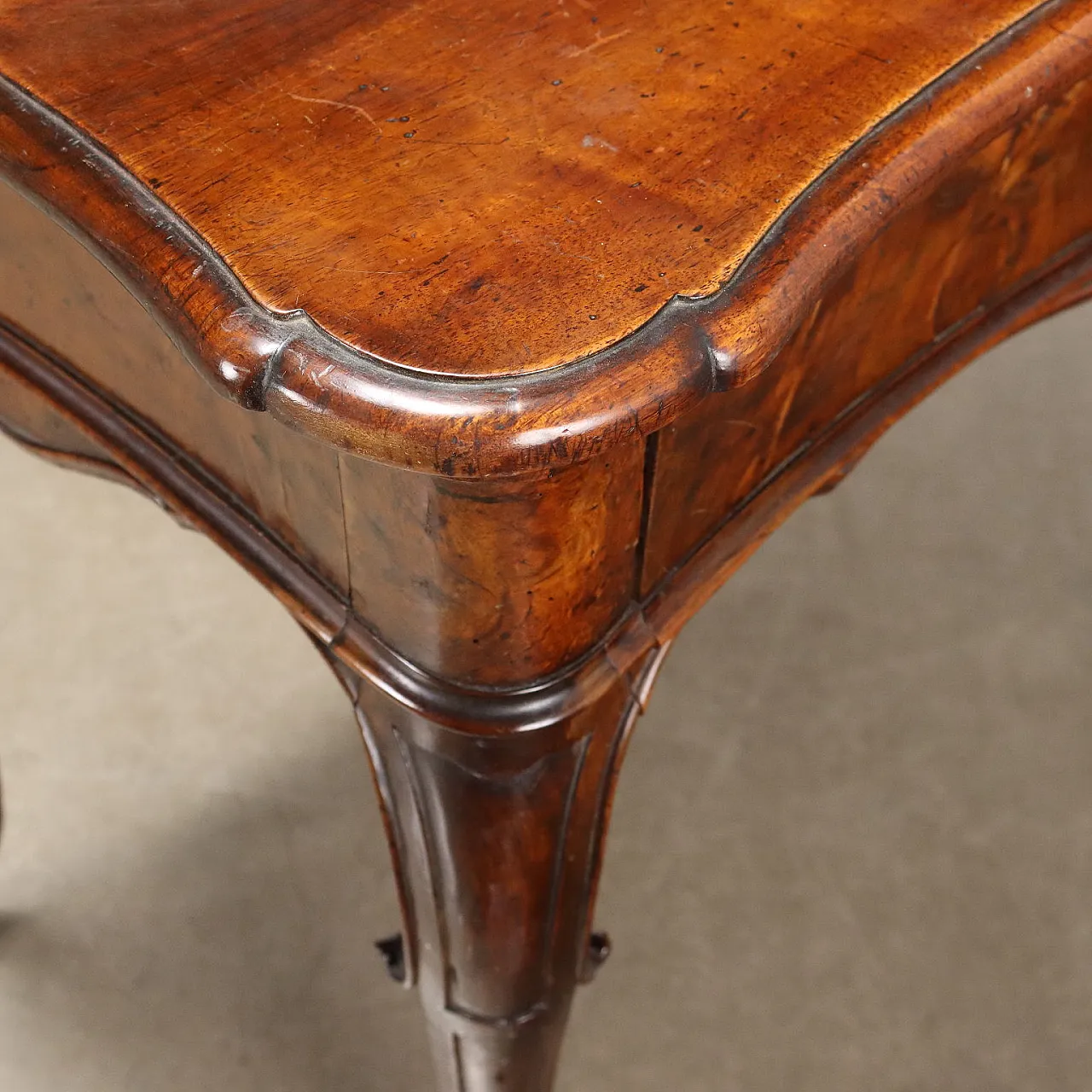 Consolle barocca in noce con cassetti decorati, '700 5