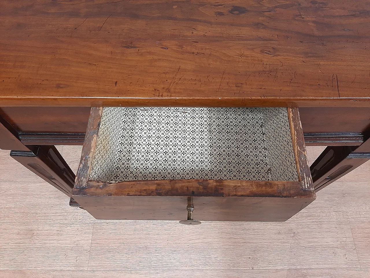 Walnut Desk Table And Cherry Style Louis XVI, era '800 6