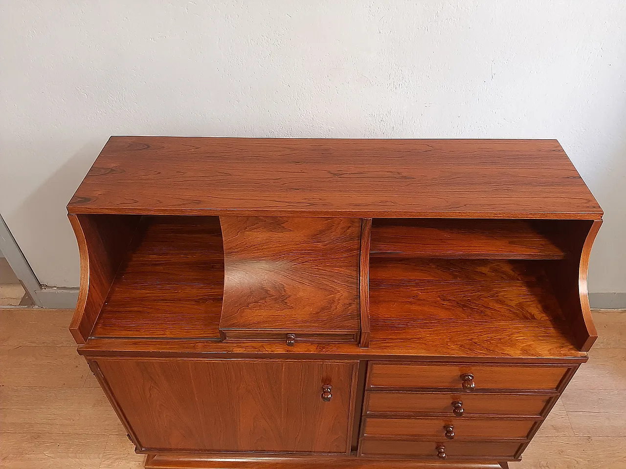 Mobile sideboard Nordic Scandinavian design, 1960s 11