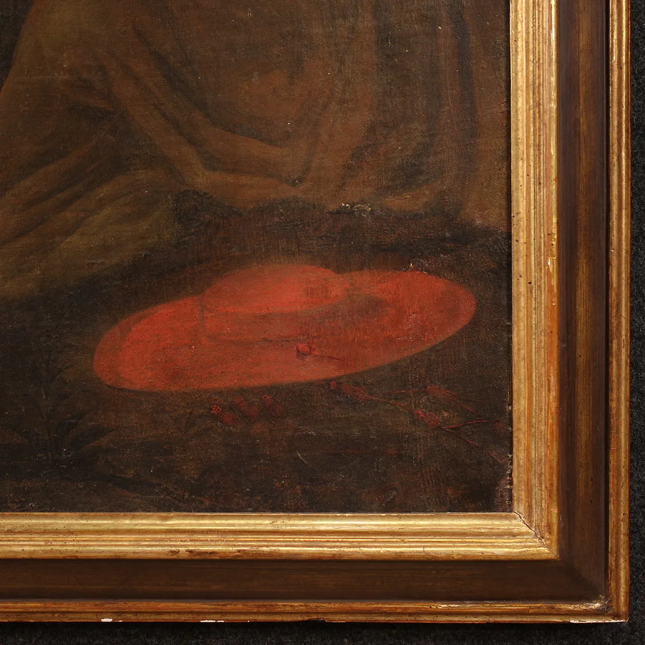 Spanish painting religious oil on canvas, 18th century 14