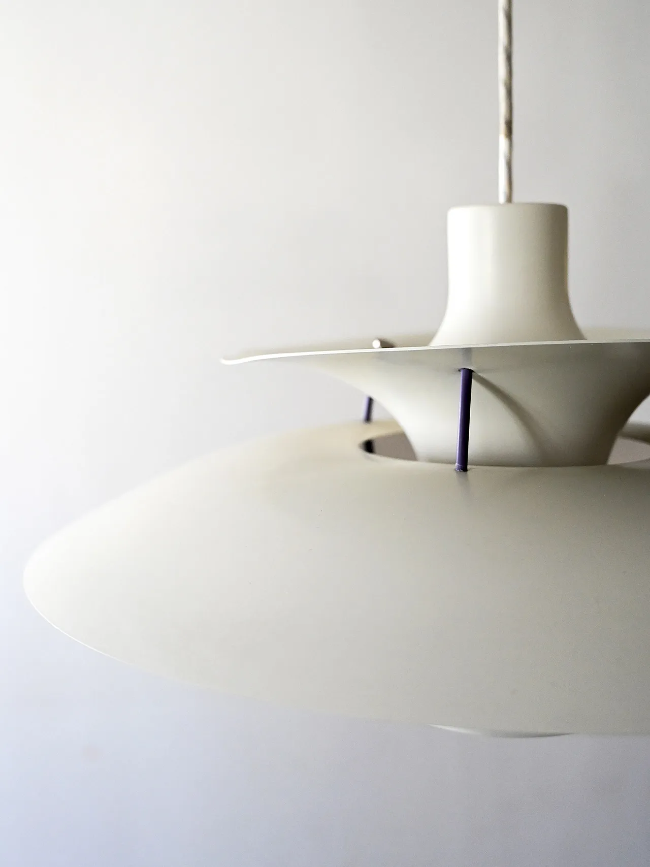 Lampadario PH 5 bianco di Poul Henningsen 4