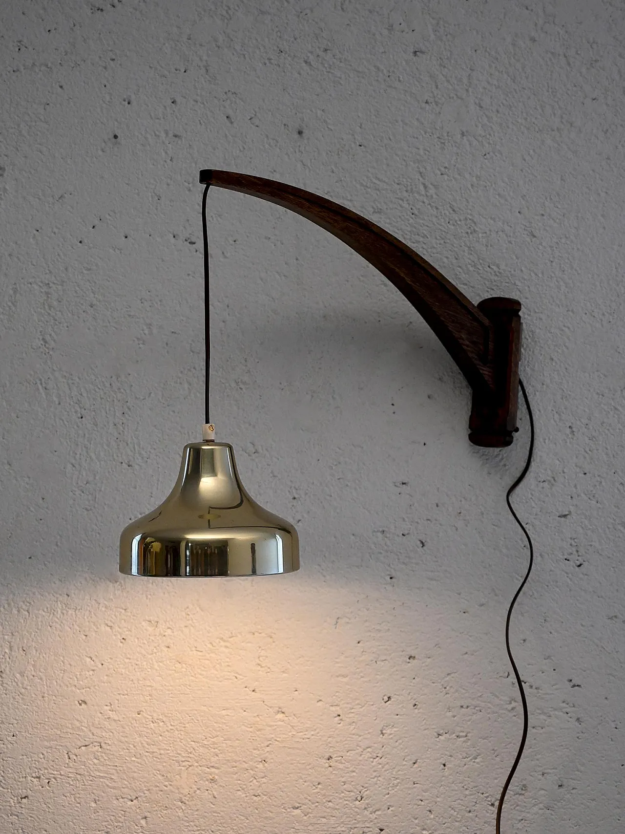 Scandinava applique vintage with brass pendant abat-jour 1