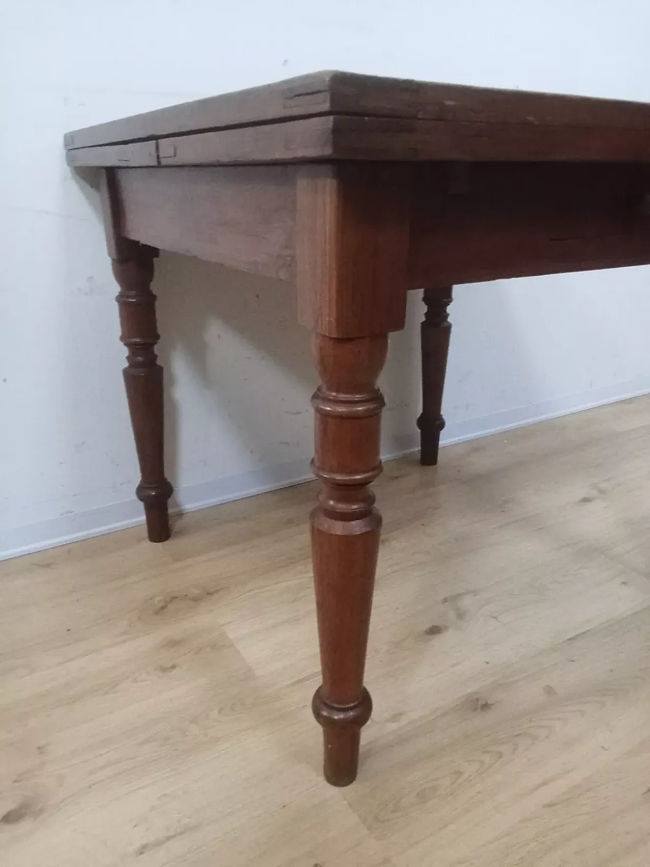 Tavolo allungabile in legno massello, inizi '900 5