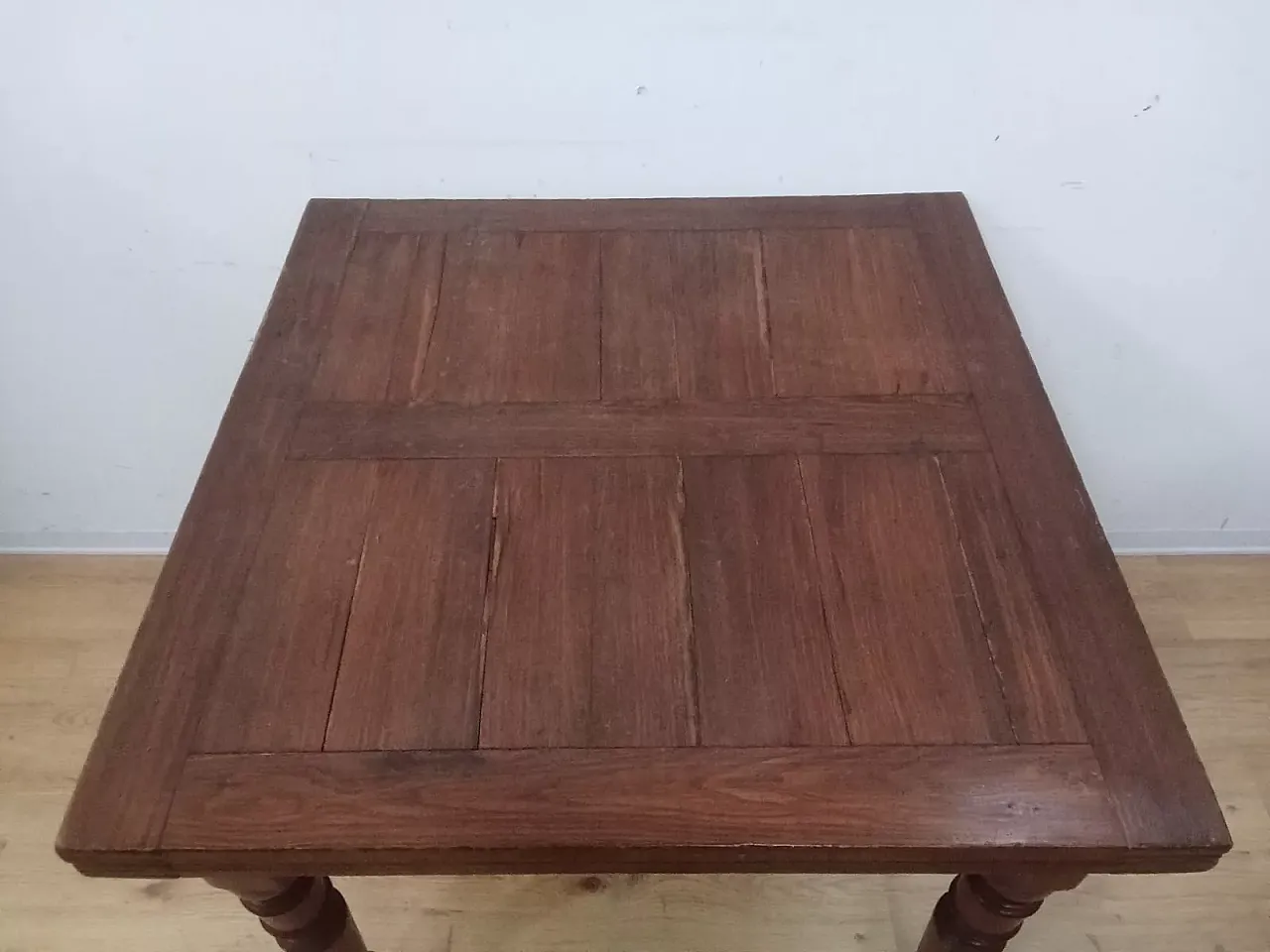Tavolo allungabile in legno massello, inizi '900 8