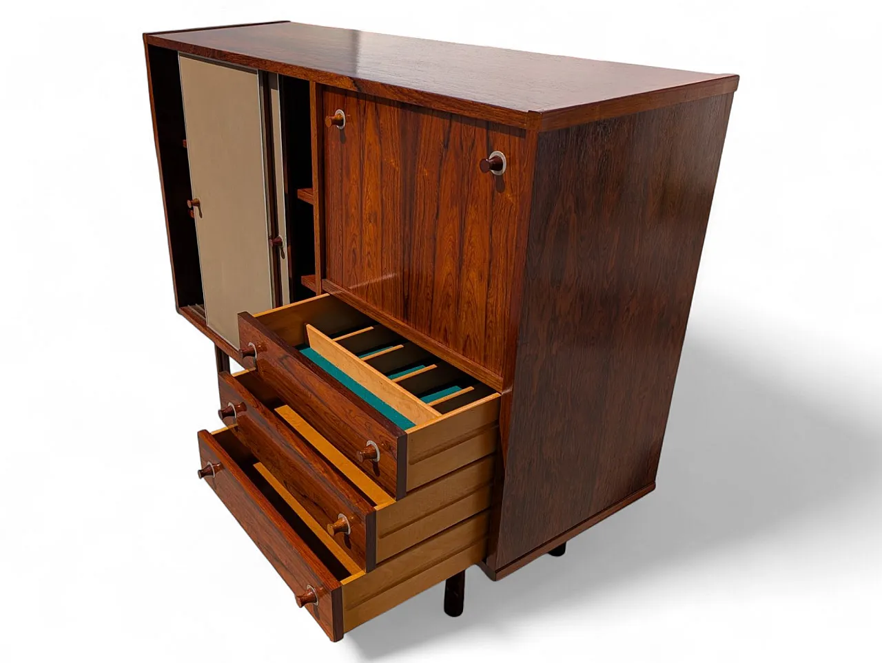 Mobile bar creato da G. Coslin per 3V Arredamenti, Italia anni 60 9