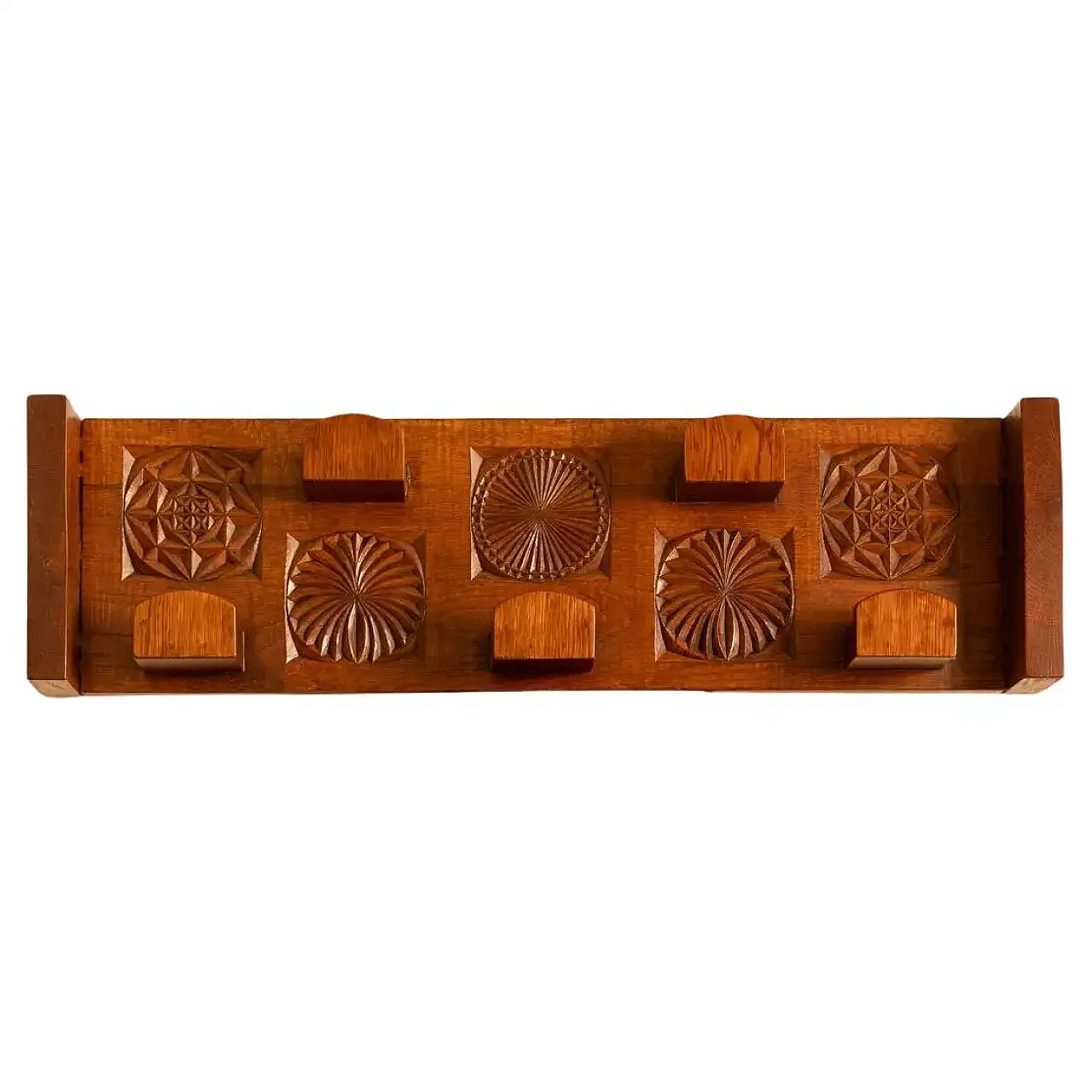 Wooden coat rack by Rivadossi, 1970s 1