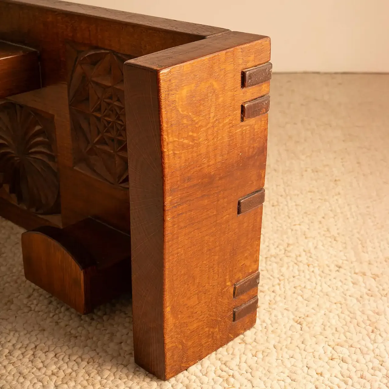 Wooden coat rack by Rivadossi, 1970s 6