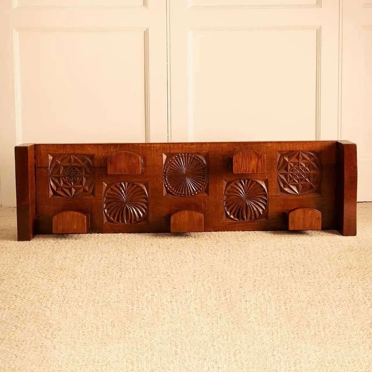 Wooden coat rack by Rivadossi, 1970s 7