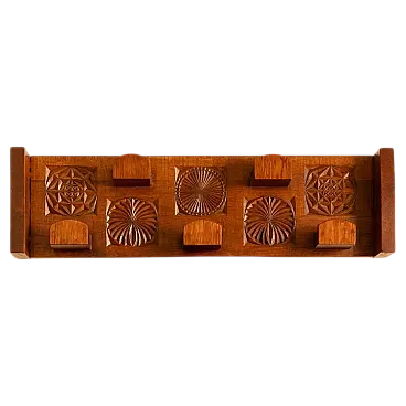 Wooden coat rack by Rivadossi, 1970s