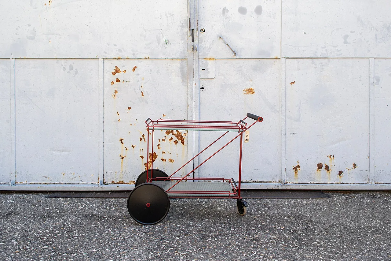 Carrello da tè di Mario Botta, anni '80 1