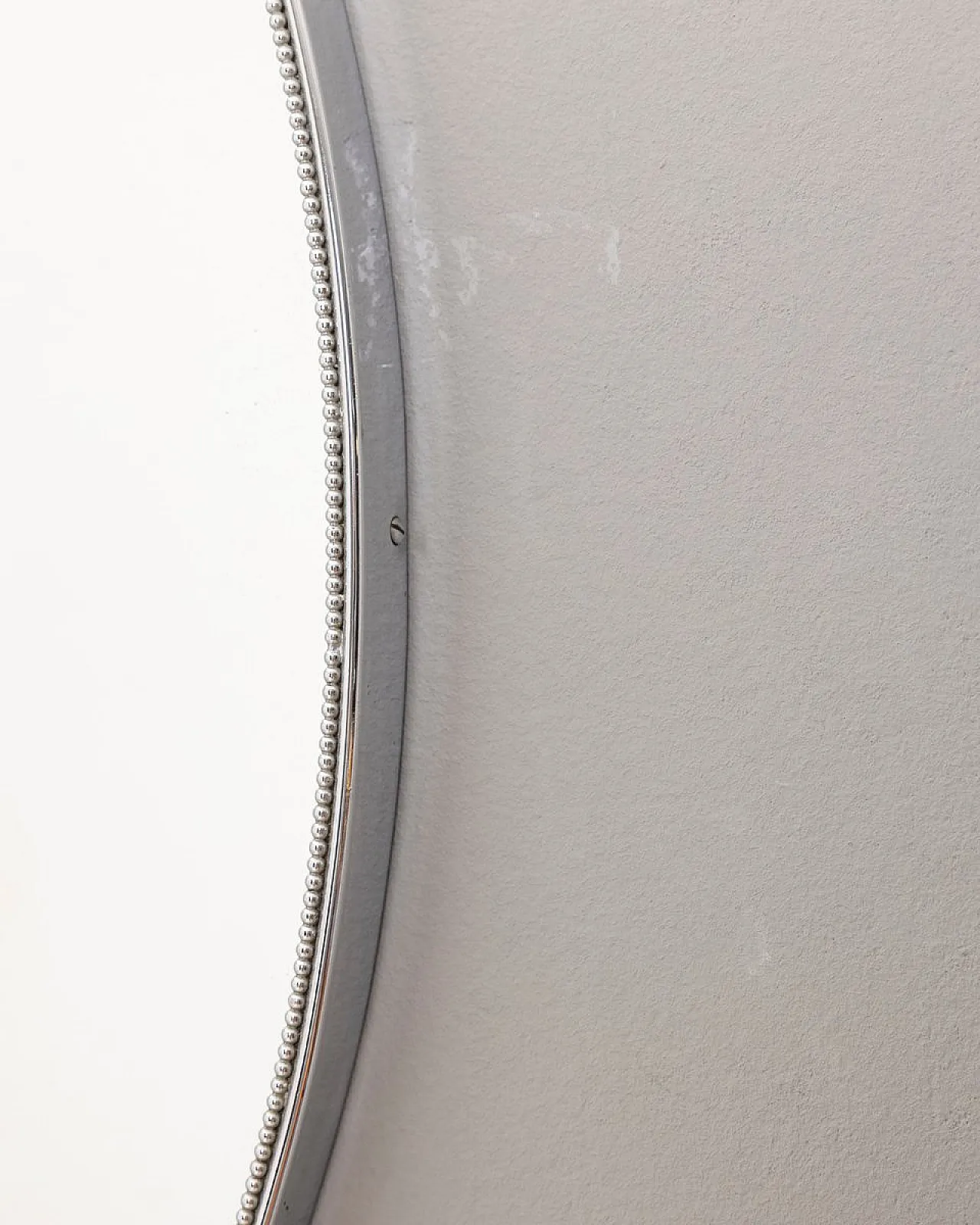 Specchio da parete in metallo cromato, anni '70 5