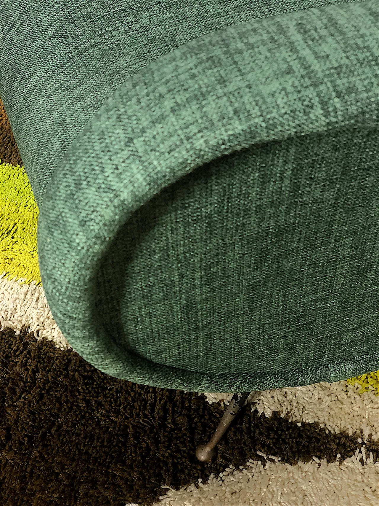 Poltrona Lady dark green stile Marco Zanuso, anni '50 5