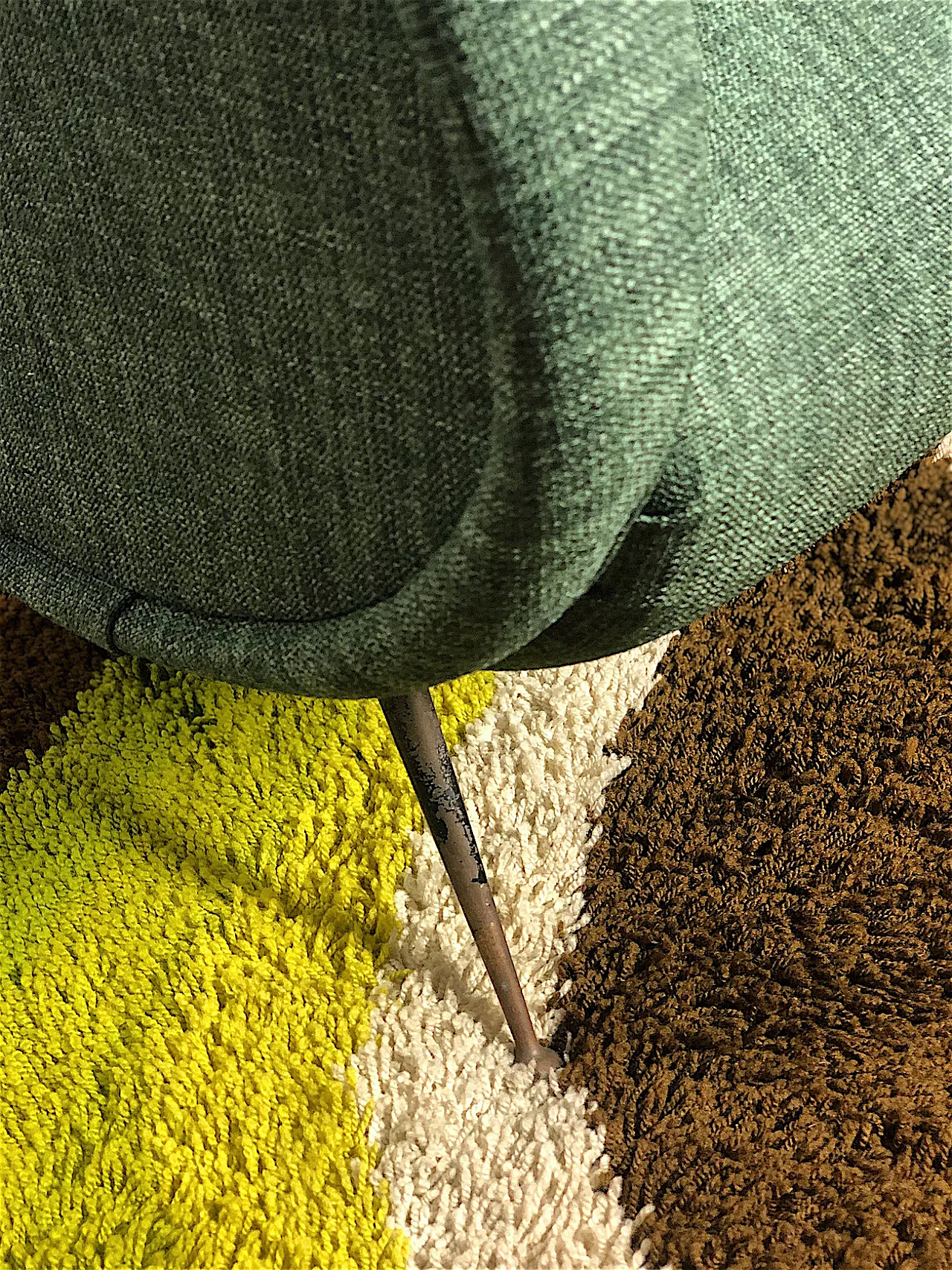 Poltrona Lady dark green stile Marco Zanuso, anni '50 15